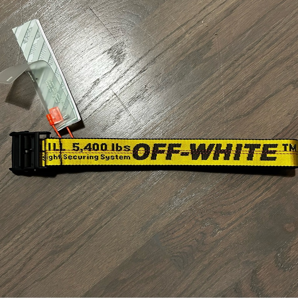 Yellow Off White Belt- Brand New